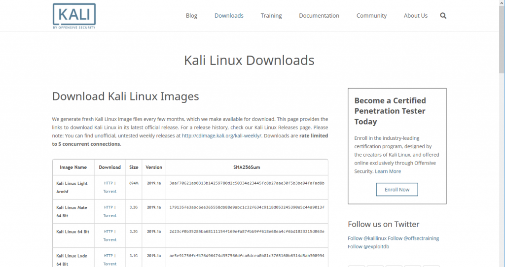 kali vm